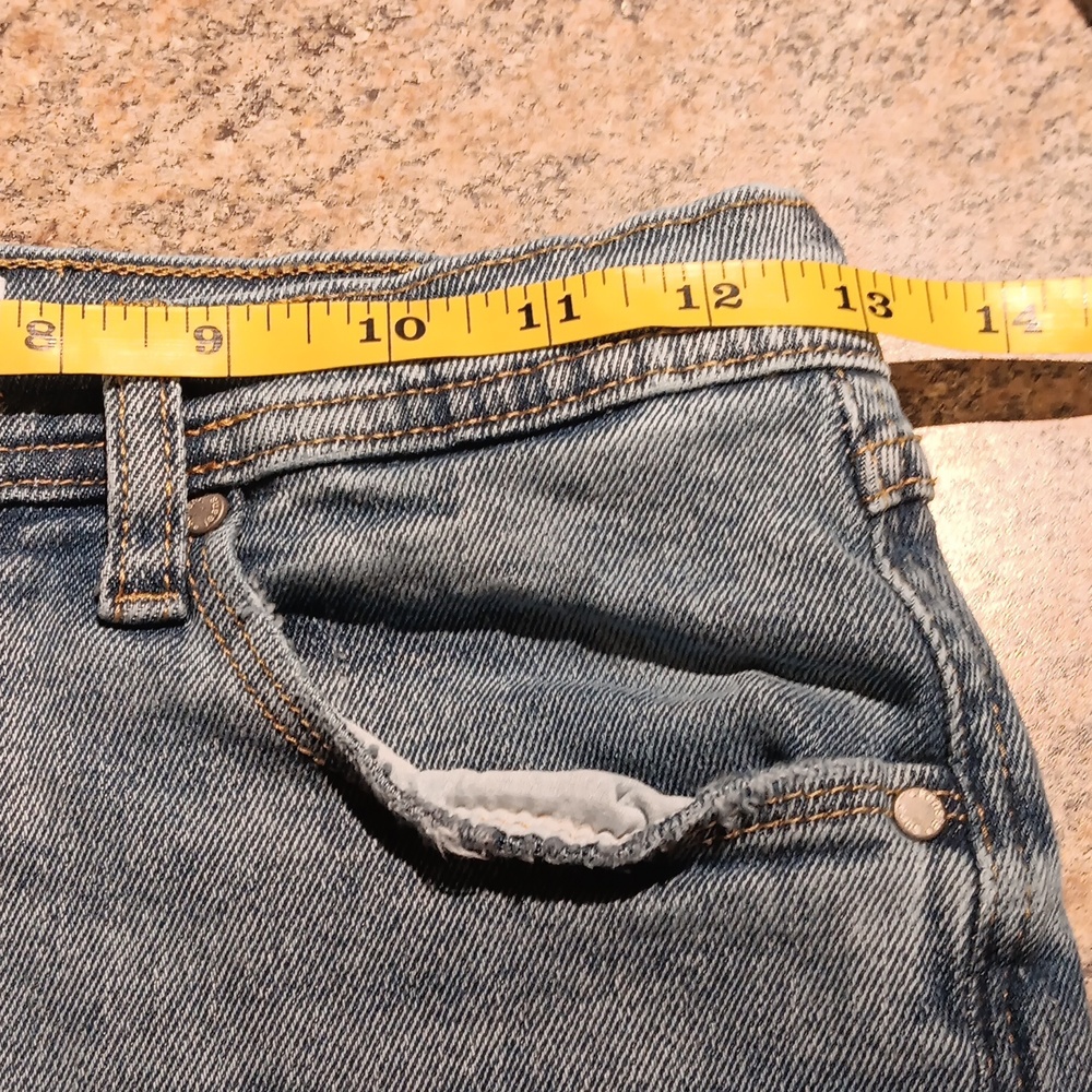 Kensie Washed Blue Wide-Leg High-Rise Jeans - Picture 11 of 11